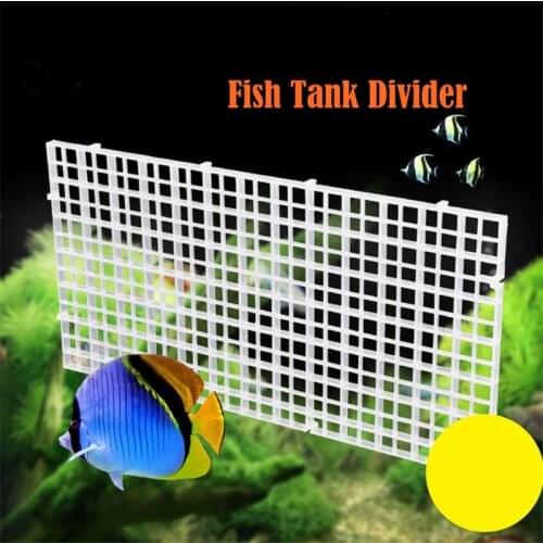 4Pcs/set Aquarium Divider Tray Plastic Grid Patition Board Fish Tank Divider Filter Bottom Isolation