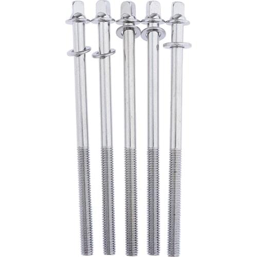 5x NEW 100mm Drum Tension Rods W/ Washers For Tom Drum Build Parts