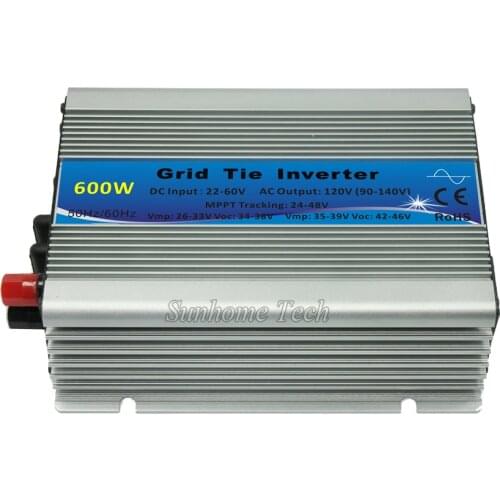 600W mppt grid tie solar inverter,pure sine wave power inverter,10.5-28V or 22-60V DC input,120/230V AC output,CE,free shipping