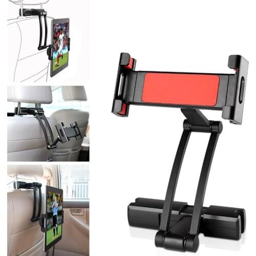 Car Seat Rear Phone Holder for 5-12.7Inch Tablet Phone Universal Car Bracket 360°Rotation Car Rear Pillow Mount Headrest Stand