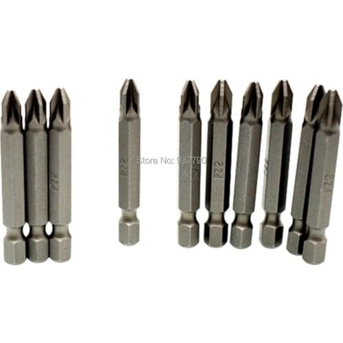 10x 1/4" Hex Screwdriver Insert Bit 25m 50mm Pz1 Pz2 Pz3 Magnetic Screwdriver Bits Plasterboard Drywall Dry Wall Screwdriver Bit