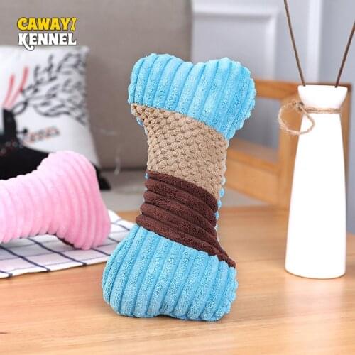 CAWAYI KENNEL 2 Pcs Dog Toy Pet Puppy Bone shape Squeakers Sound Chew Toy for Dog Zabawki Dla Psa Juguete Perro Honden Speelgoed