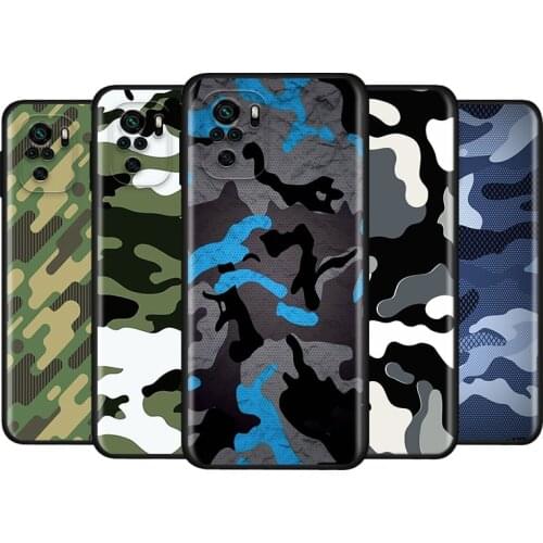 Camouflage Pattern For Xiaomi Redmi Note 10S 10 9 9S 9T 8T 8 7 6 5 Pro Max 5A 4X 4 5G Soft Silicone Phone Case