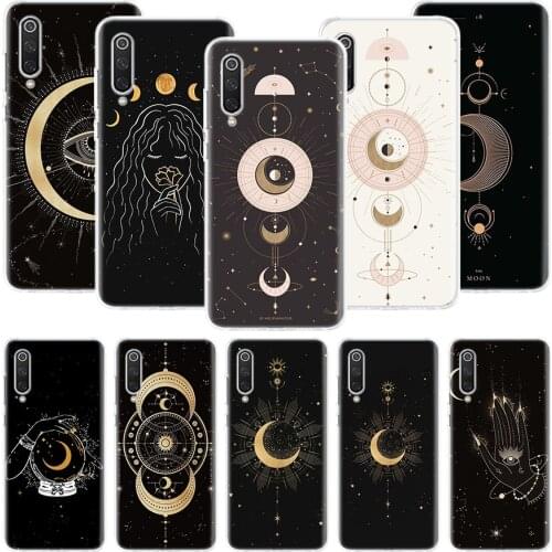 Moon Mystery Totem Witche Phone Case For Xiaomi Redmi Note 10 9 8 Pro 9S 8 8T 7 6 5 6A 7A 8A 9A 9C 4X S2 K20 K30 Art Cover Coque