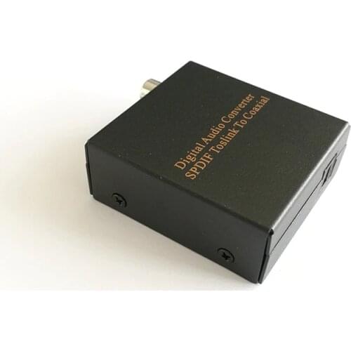 Digital Audio SPDIF TosLink to Coaxial Converter Optical Digital Converter Changes Digital Coaxial or Optical Toslink SPDIF