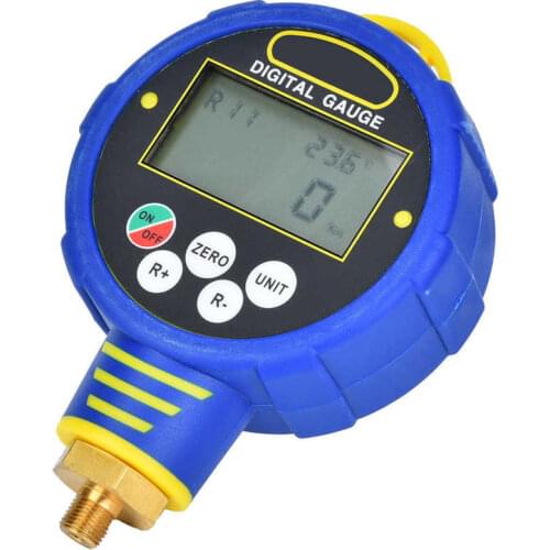 R32 Digital Air Pressure Inflator Gauge 1/8in NPT 10MPa Tester Inflation Monitoring 100Bar Air Conditioning Refrigerant tool