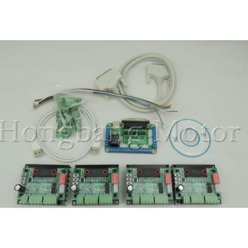 CNC 4 Axis TB6560 Stepper Motor Driver Controller Board Kit,57 two-phase,3A