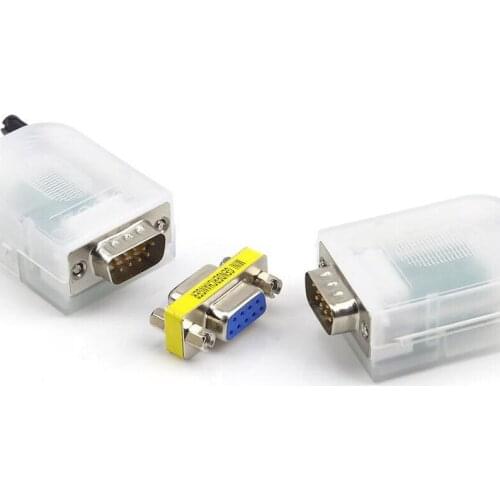 DB9 9Pin Male To Male Mini Gender Changer Adapter RS232 Serial Connector Female To Female Female To Male D-Sub Connectors