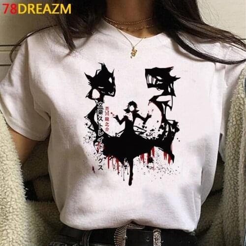 Bungou Stray Dogs t-shirt male white t shirt streetwear grunge print tumblr t-shirt tshirt tumblr white t shirt