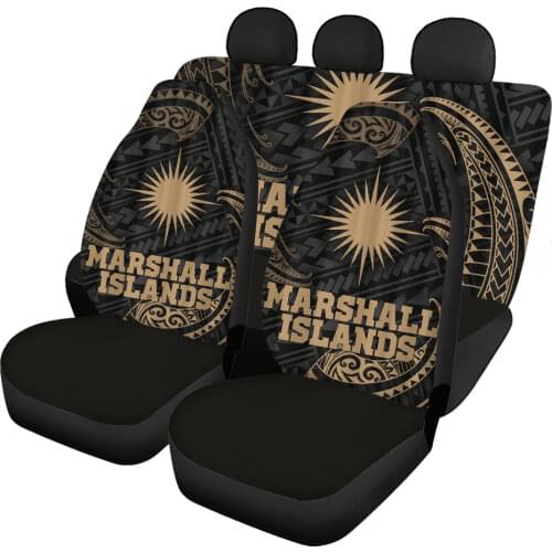 HUGSIDEA Universal Car Seat Cover Marshall Island Polyneisan Design Auto Seat Accessories Soft Car Seat Protector for SUV Truck