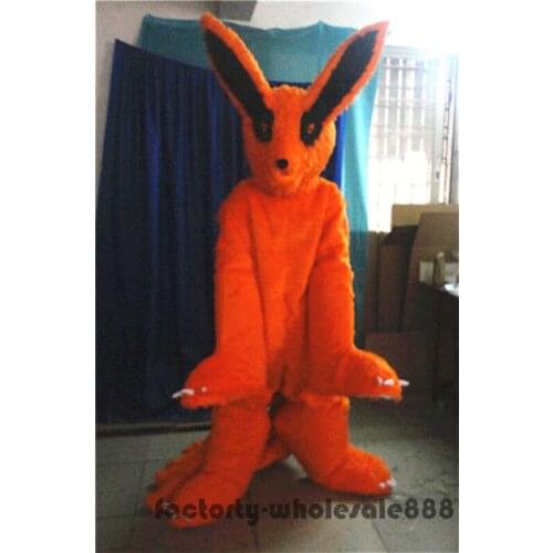 Halloween Cosplay Fursuit Cartoon Character Nine-tailed Fox Mascot Costume party game Costume dress Adults size