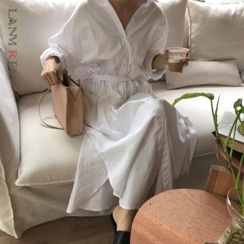 LANMREM White Summer Dresses