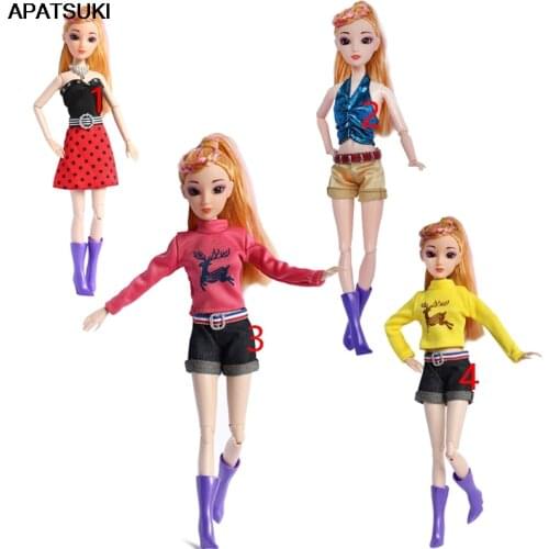 Fashion Doll Clothes for Barbie Dolls Dress for 1/6 BJD Doll Outfits 1:6 Doll Accessories Kid Toy Best Gift Toys For Children