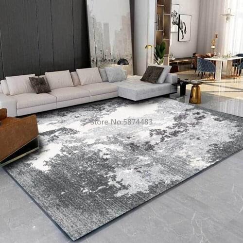 Fashion Modern Abstract Old Gray White Cement Industrial Style Kitchen Living Room Bedroom Bedside Carpet Floor Mats