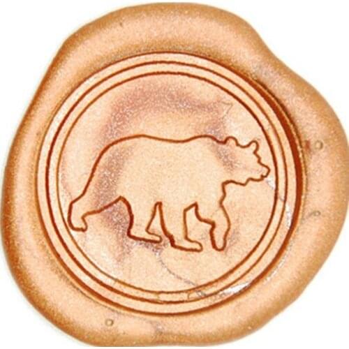 Bear Seal Wax Kit,Vintage Wax Badge Seal Stamp Kit Wax Set Tool Gift,custom