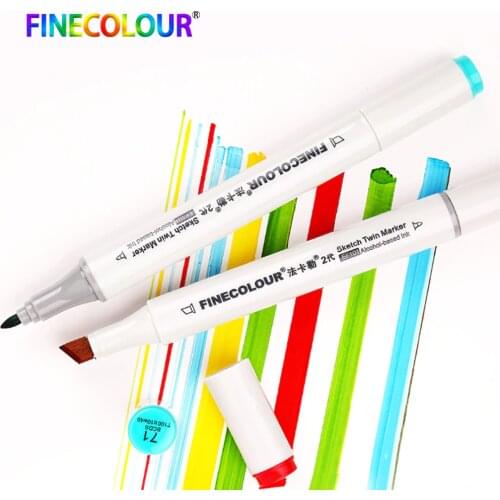 1/2/3pcs Finecolour EF101 Double Headed Alcohol Based Ink Markers Sketch Manga Drawing Cheap Art Marker 160 Color