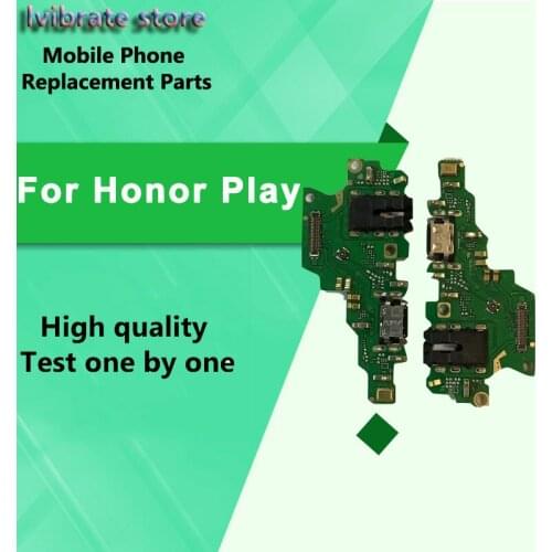 New For Huawei Honor Play USB Charger board Port Flex Cable cover For Honor Play Dock Connector Charging Port board replacement
