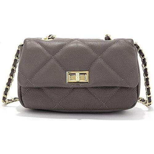 Autumn and winter 2020 new Lingge bag chain bag small sachet vagrant bag leather womens bag head leather womens bag