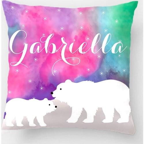 Personalized Polar Bears Wedding Decorative Cushion Cover Pillow Case Customize Gift By Lvsure For Car Sofa Seat Pillowcase