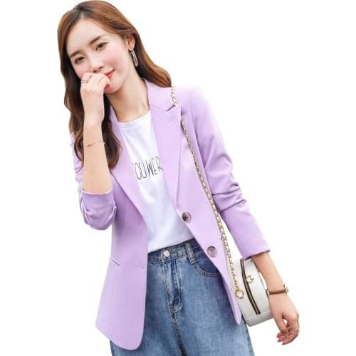Lenshin High-quality Blazer Straight and Soft Jacket Office Lady Style Coat Business Formal Work Wear Candy Color Tops