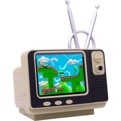 Retro Bookshelf Mini TV Game Console 80 Nostalgic Classic TV Creative Wireless Double Game Console