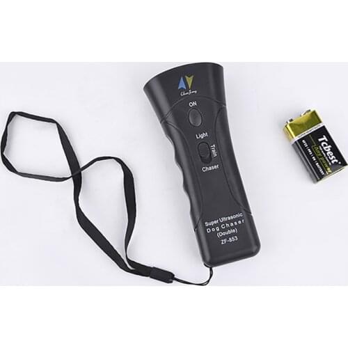 Handheld Ultrasonic Dog Chaser Aggressive Dog Chaser Pet Trainer Anti-barking Repeller 3 in 1Training Tool With Battery