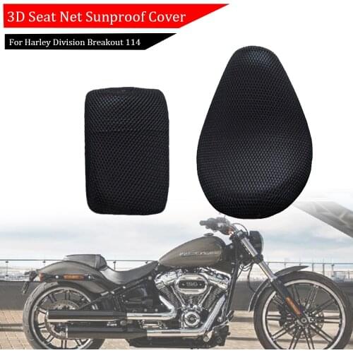Motorcycle 3D Mesh Seat Cover Net Cushion Guard Waterproof Sunproof Net For Har-ley Breakout 114 Breakout114 Motor Accessories
