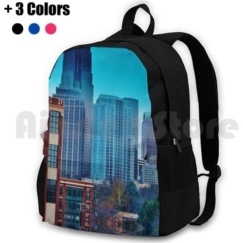 Charlotte Buildings Outdoor Hiking Backpack Riding Climbing Sports Bag Charlotte North Carolina Building Buildings Glass