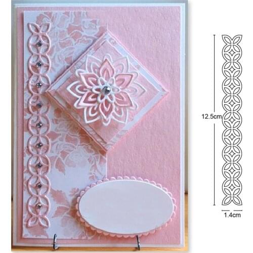 Customize dies Lace Edge Strip Border Metal Cutting Dies Scrapbooking dies wedding Card Making DIY Embossing Die Cuts Craft dies