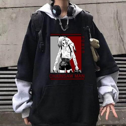 Loose and Casual Unisex Hoodie Chainsaw Man Pullover Hip Hop Hoodies