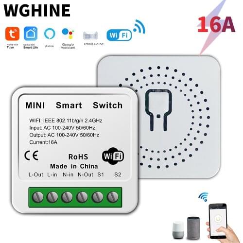 Tuya MINI WiFi Smart Switch Module Smart Home Modified controller Power Switch Timer Compatible With Tuya Alexa Google Home