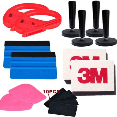 Vinyl Squeegee Wrap Car Tools Kit Home Window Sticker Application Tint Tool Auto Vehicle Film Wrapping Tools Cleaning Tool