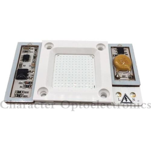 2pcs170-285V 50W Intergrated Led Modules Light Royal Blue 445NM - 455NM Built In Driver Led Chip For Fishing Aquarium Lightings