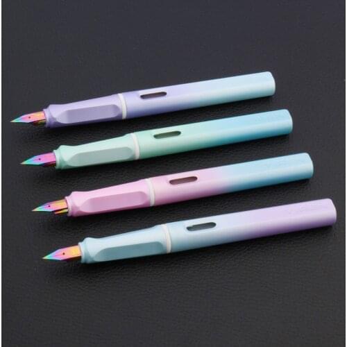 High quality 885 Frosted plastic Fountain Pen posture correction transparent gift pen Stationery Office school supplies Writing