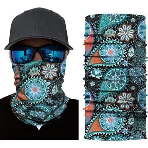 High quality digital printing ethnic magic headband cycling outdoor sport seamless quick-drying headscarf scarf mask