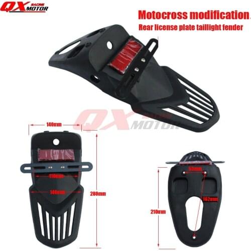 Rear Fender Stop Tail Plate For Chinese Kayo Bse 250/450cc Off Road Motorcycle Motocross Free Shipping