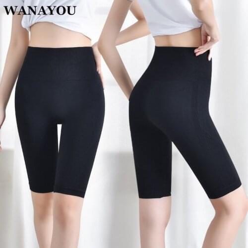 WANAYOU Women High Waist Yoga Shorts,Breathable Seamless Fitness Short Leggings,Highly Elastic Push Up Hip Sports Workout Shorts