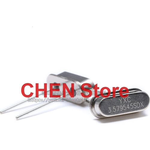 10pcs line passive crystal 3.579545MHz 20ppm 20pf x49sd3579545msd2sc