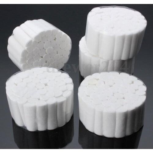 1000pcs Disposable Dental Medical Surgical Cotton Rolls100% High-purity Cotton Roll 10*38mm Dentist Supplies
