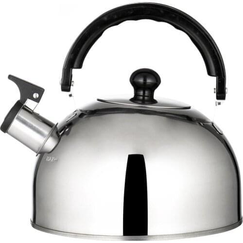 2.5L Tea Kettle Stainless Steel Lightweight Whistling Tea Kettle Camping Teapot Fast Boil Teakettle Camping Cookware
