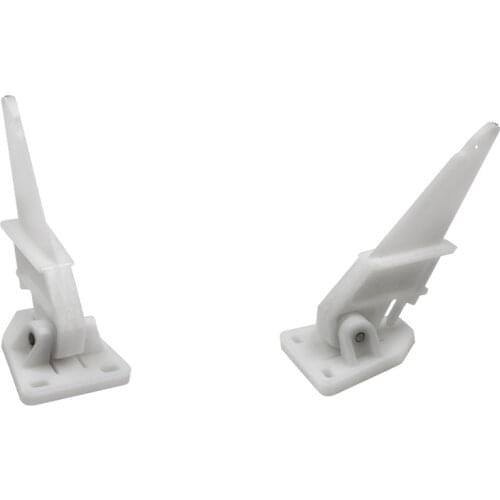 2 Pieces Marine Boat Universal Speedometer Automatic Kick-up Pitot Tube 80 MPH - White - Plastic