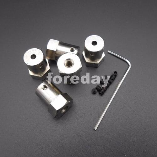 5PCS M3 Iron electroplating Wheel Shaft Motor Hexagonal HEX Coupling Coupler L:12mm+2 spanners wrench 3MM 5PCS/LOT HQ *FD426X5+2