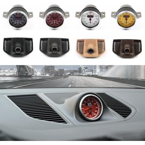 4 Clors Car Stopwatch For Porsche Macan 2014-2020 Interior Dashboard Center Clock Compass Time Electronic Meter Clock
