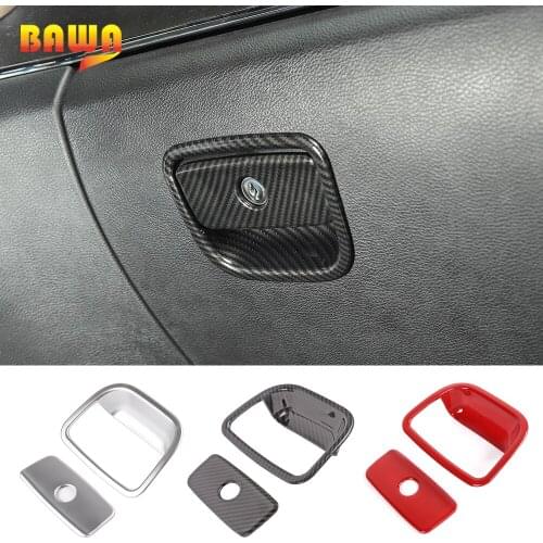 BAWA ABS Car Interior Copilot Armrest Storage Box Handle Decoration Cover Stickers for Jeep Grand Cherokee 2011