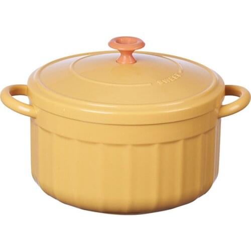 PP Bowl Ramen Soup Stainless Stainless Steel Steel With Yellow Blue Bowl