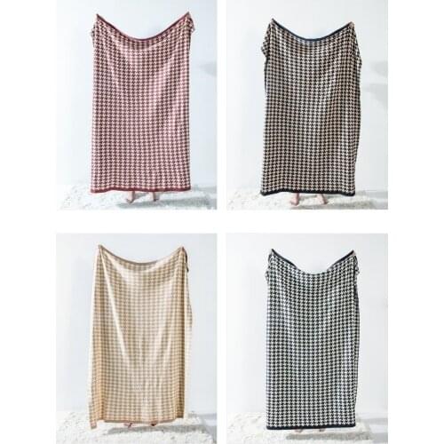 Northern Europe Cotton Knitted Blanket Home Throws For Sofa Cover Decor Bedspread For Bed Plaids Blanket 150*200cm/200*230cm