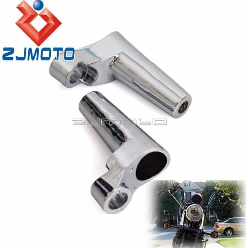 Chrome Front Direction Turn Indicator Signal Relocation Kit Blinker Brackets for Harley Sportster XL 883 1200 Dyna 1988-2005