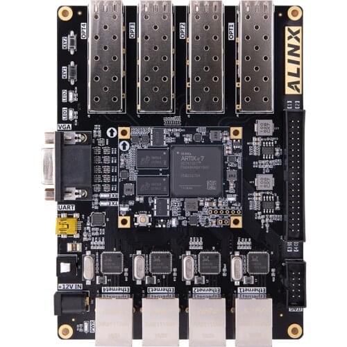 ALINX XILINX A7 FPGA Black Gold Development Board ARTIX-7 Fiber Ethernet AX7101