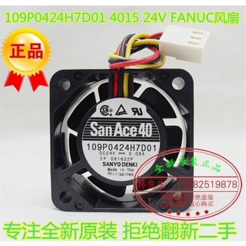 NEW SANYO DENKI SAN ACE DENKI FOR FANUC 109P0424H7D01 4015 24V FANUC cooling fan