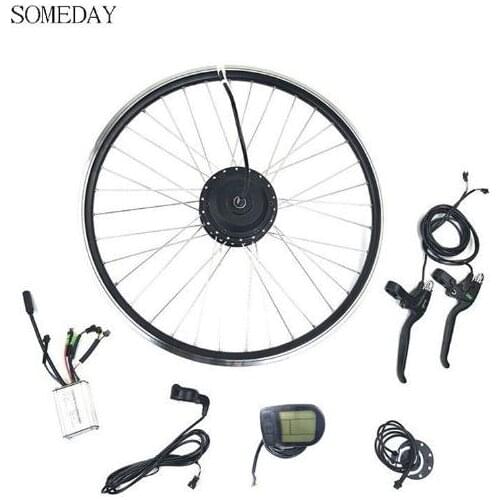 SOMEDAY 36V250W Ebike/Electric Bicycle Conversion Kit Front Hub Motor Wheel 16//24/26/27.5/ 28/29 inch 700c Wheel LCD5 Display